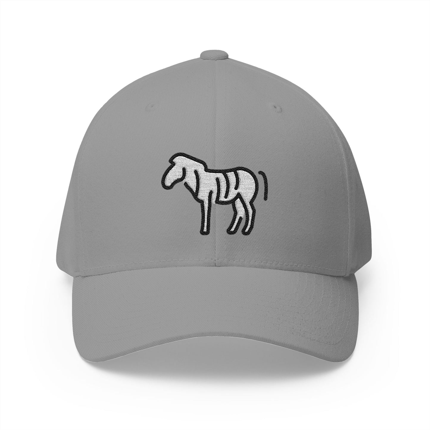Zebra Emoji Grey Cap – Premium by Capmoji