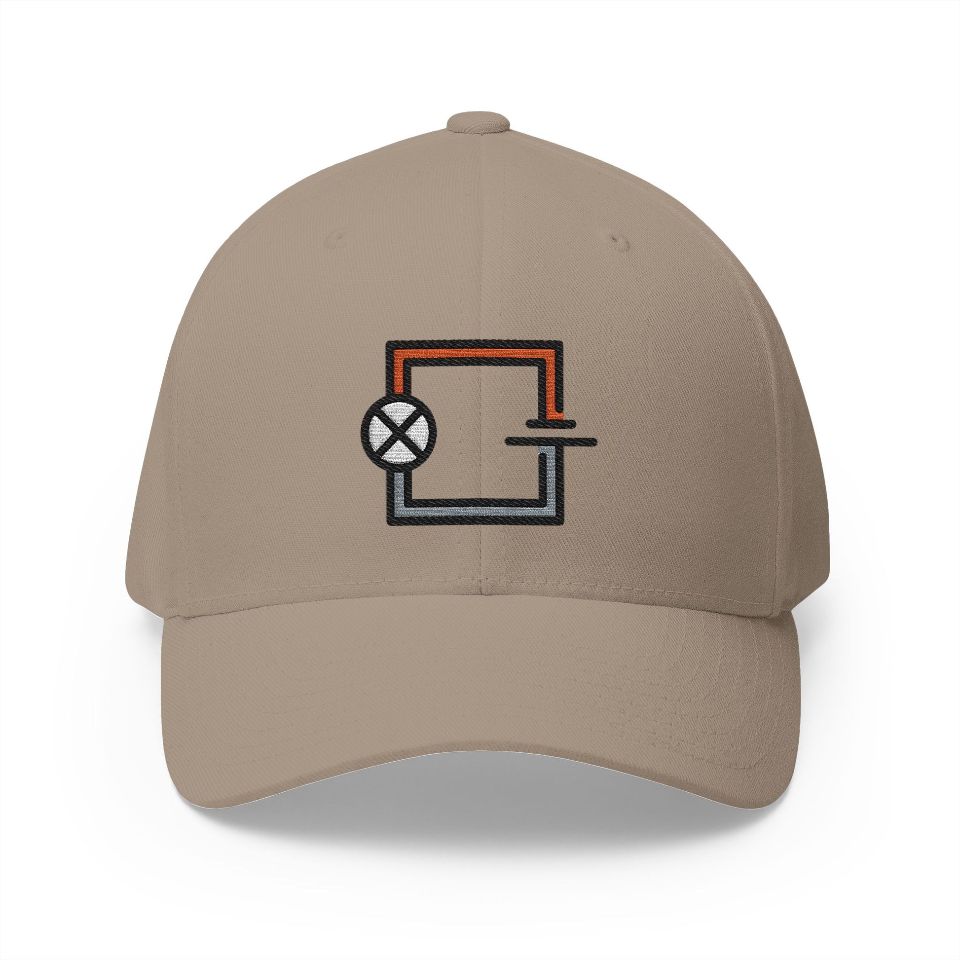 Circuit Emoji Khaki Cap – Premium by Capmoji