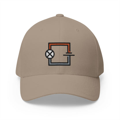 Circuit Emoji Khaki Cap – Premium by Capmoji