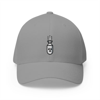 Atom Bomb Emoji Grey Cap – Premium by Capmoji