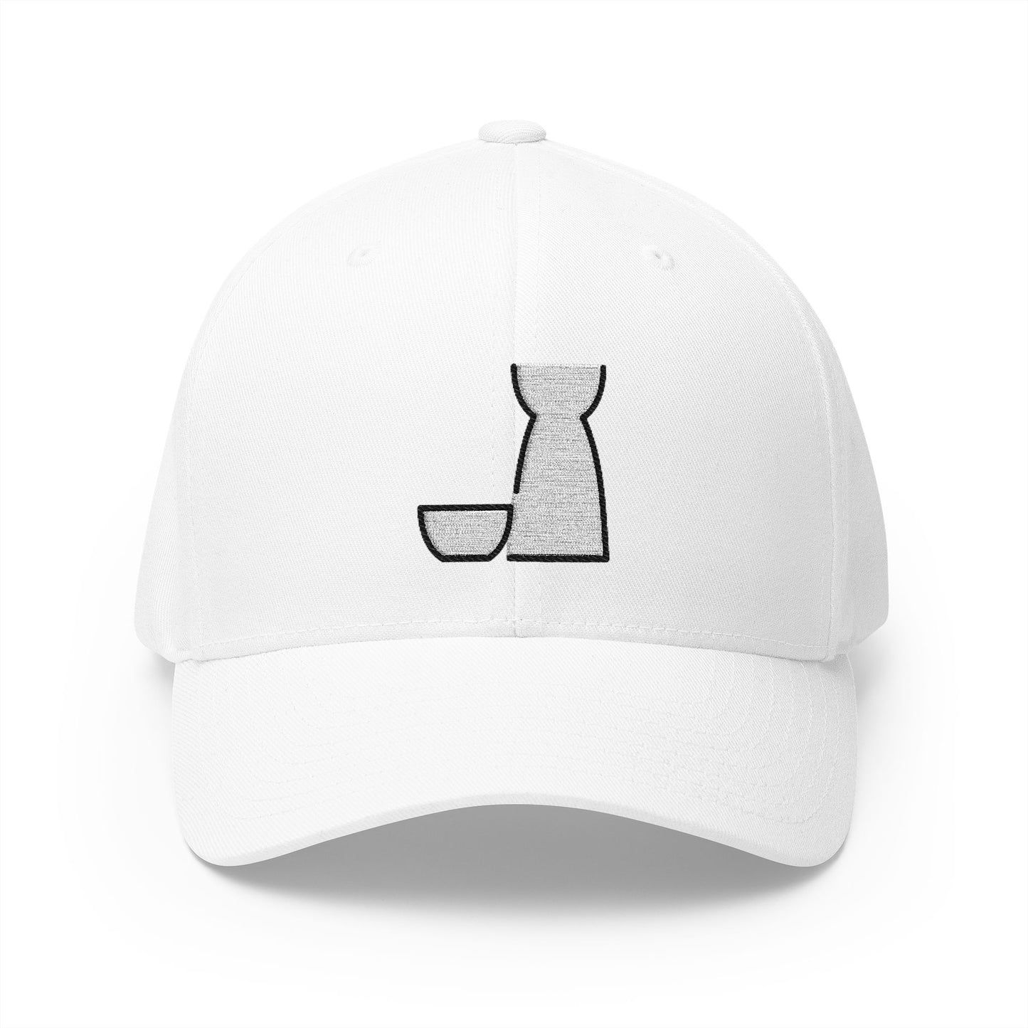 Sake Emoji White Cap – Premium by Capmoji