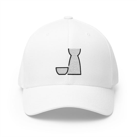 Sake Emoji White Cap – Premium by Capmoji