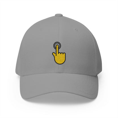 Double Tap Emoji Grey Cap – Premium by Capmoji