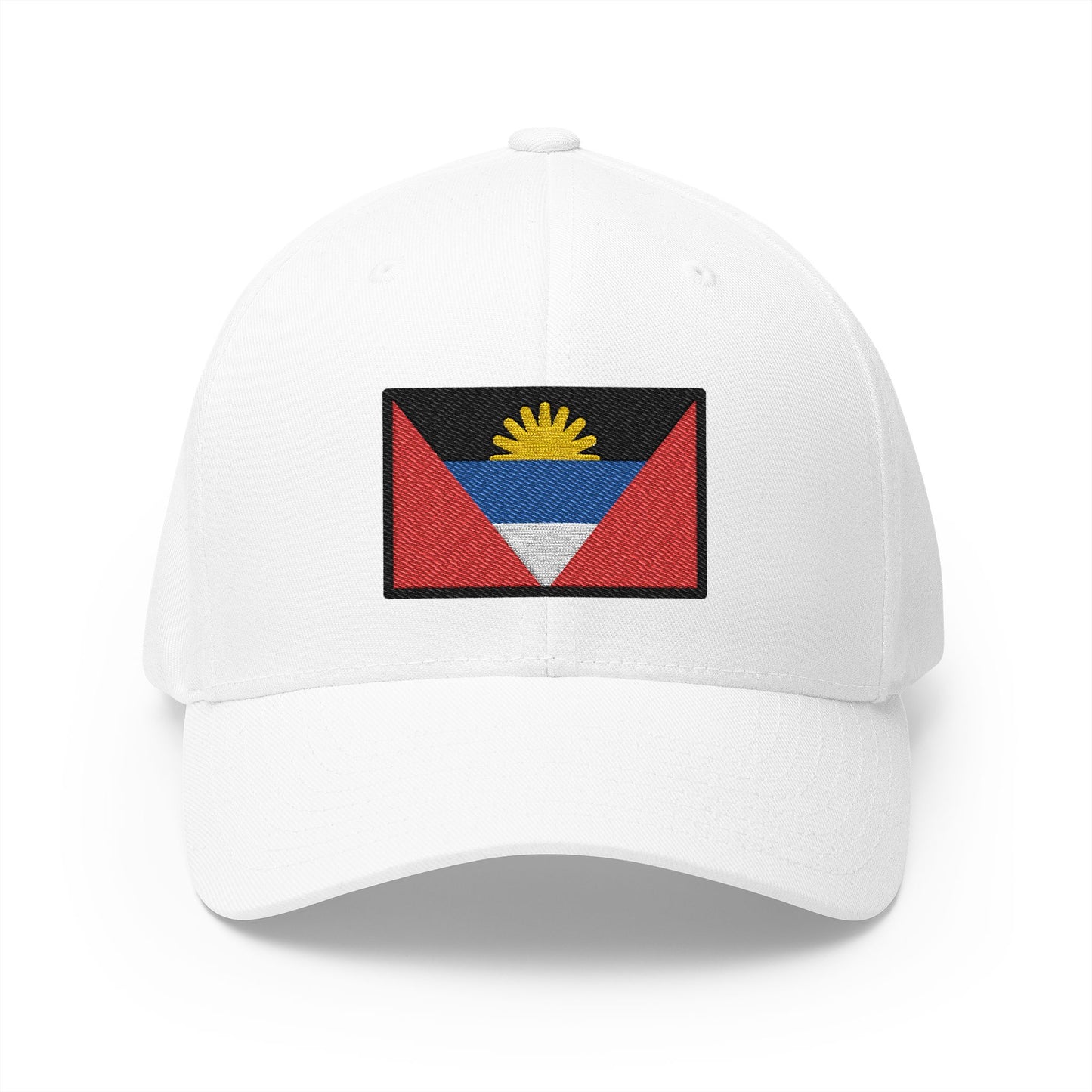 Flag: Antigua & Barbuda Emoji White Cap – Premium by Capmoji