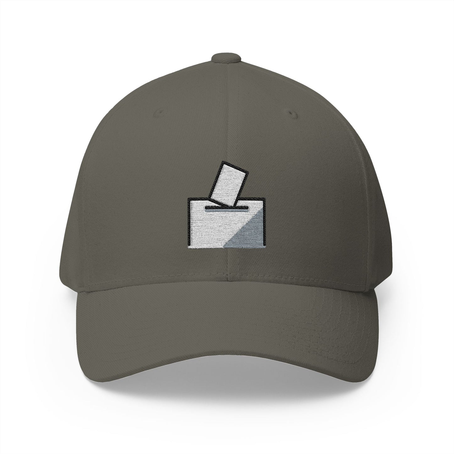 Ballot Box With Ballot Emoji Olive Cap – Premium by Capmoji