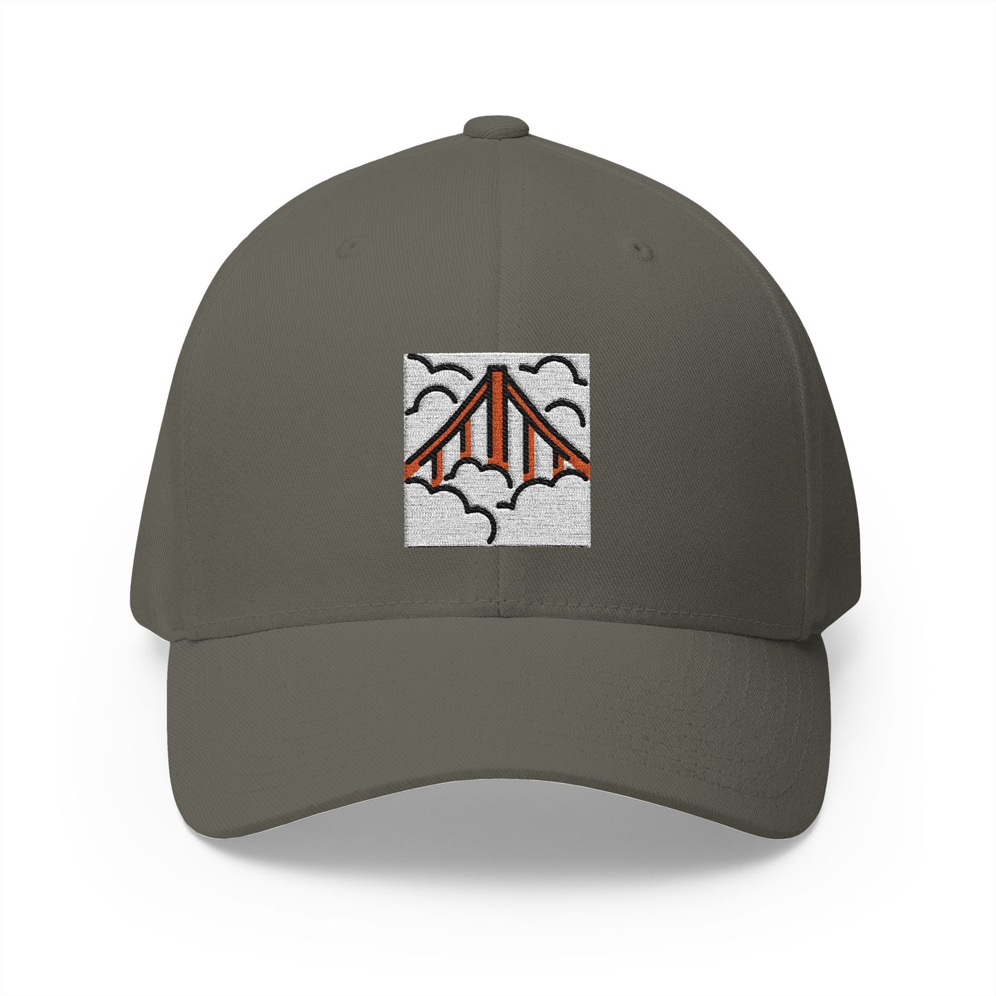 Foggy Emoji Olive Cap – Premium by Capmoji