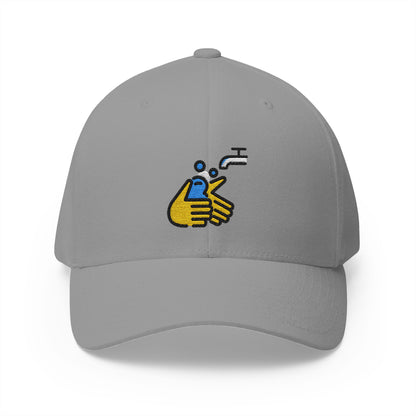 Wash Hands Emoji Grey Cap – Premium by Capmoji