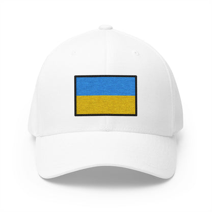 Flag: Ukraine Emoji White Cap – Premium by Capmoji