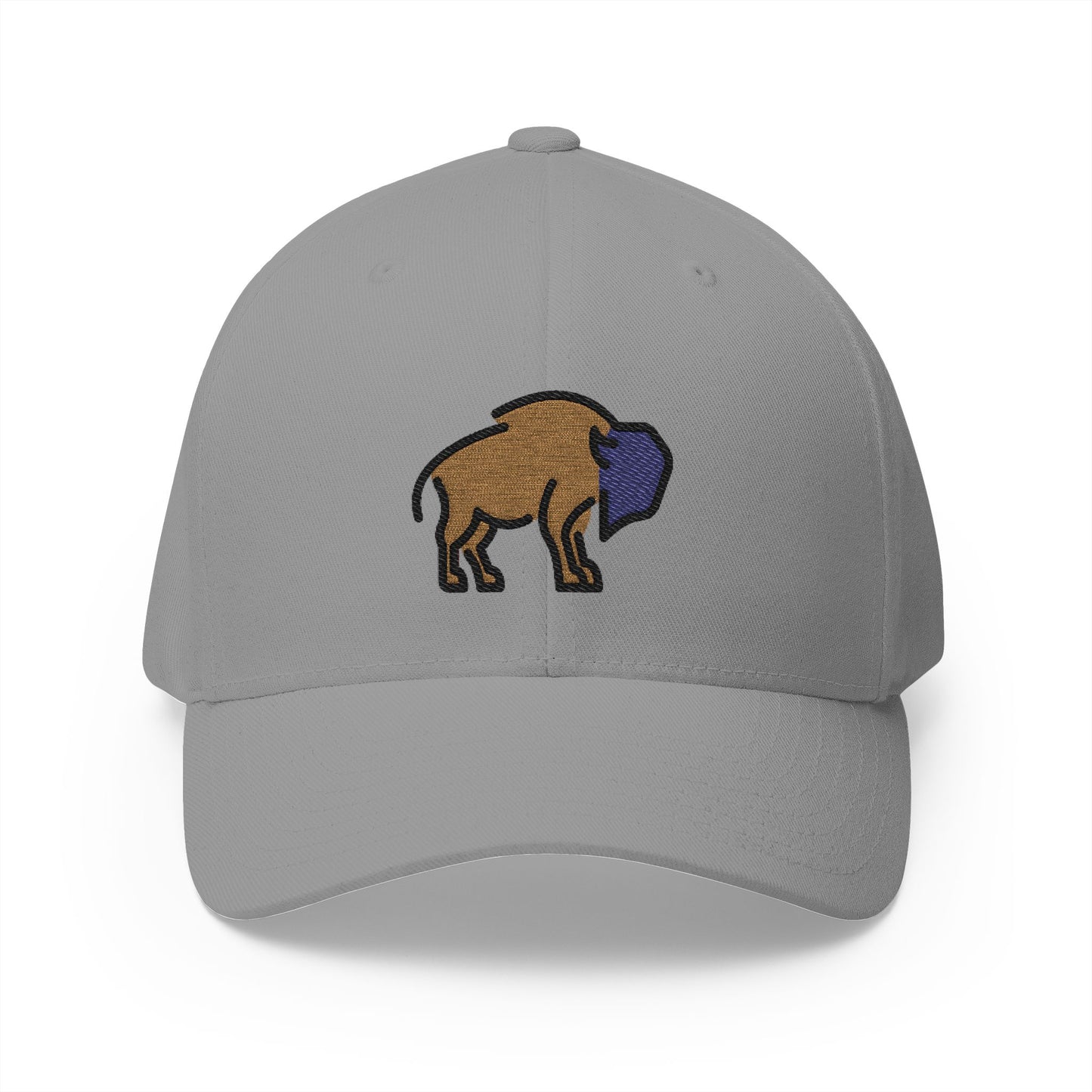 Bison Emoji Grey Cap – Premium by Capmoji