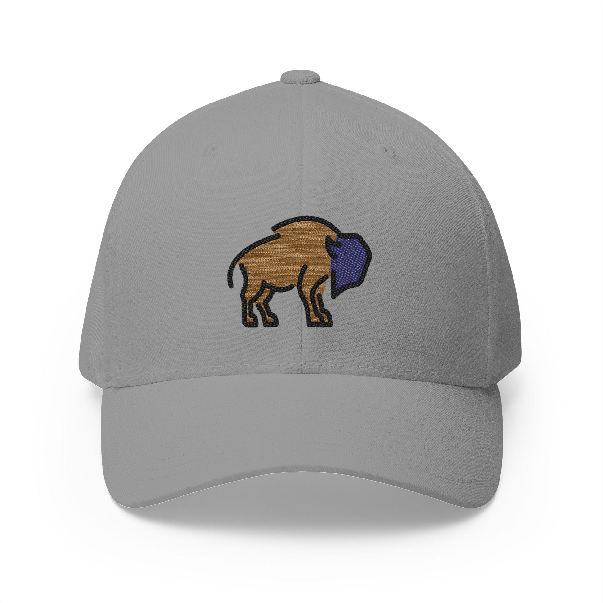 Bison Emoji Grey Cap – Premium by Capmoji