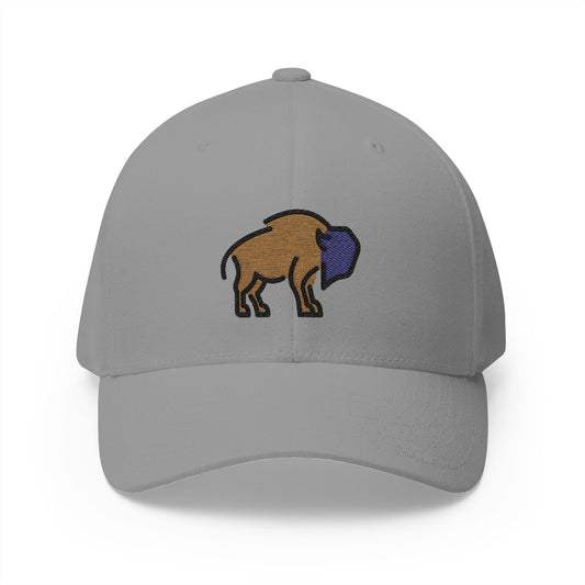 Bison Emoji Grey Cap – Premium by Capmoji
