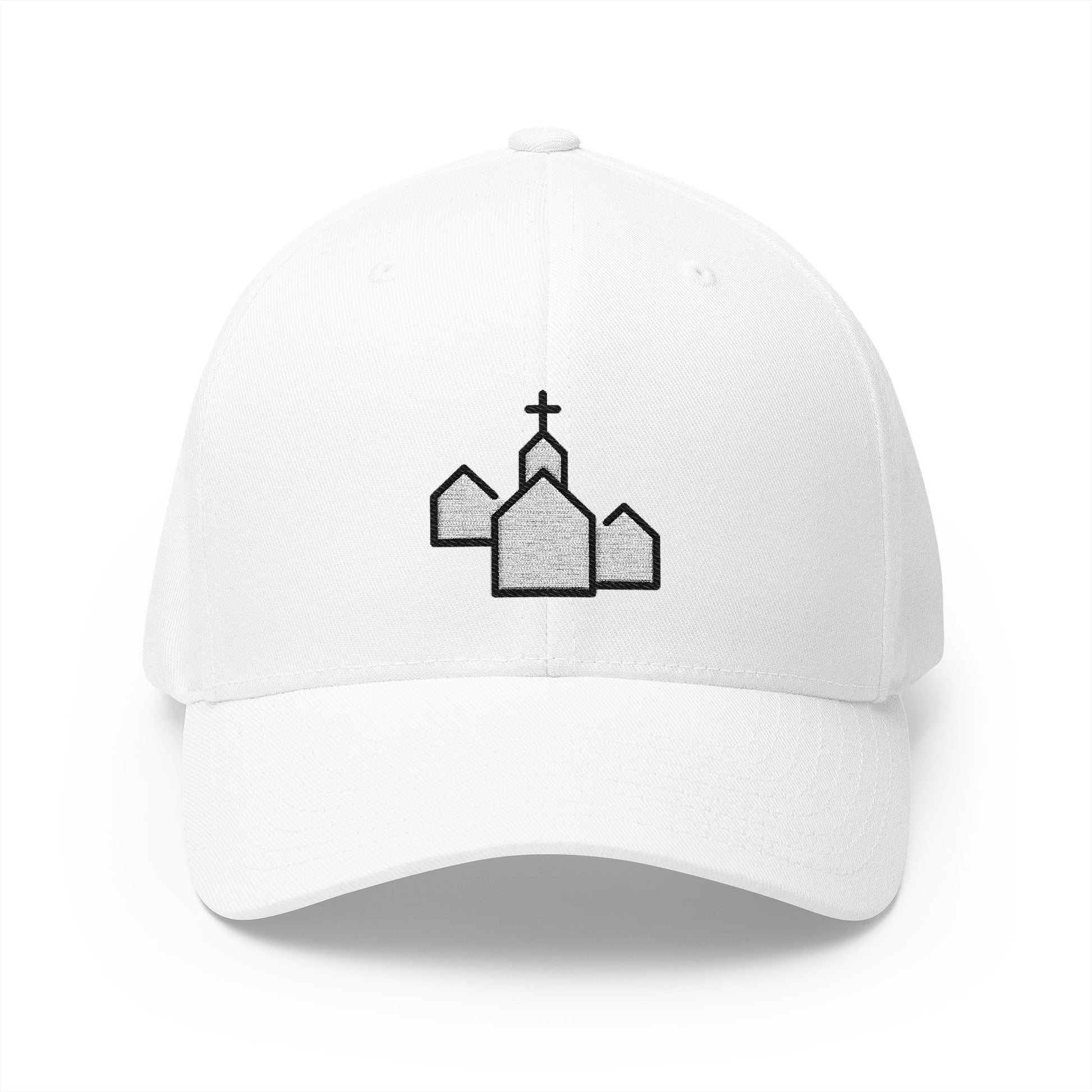 Town Emoji White Cap – Premium by Capmoji
