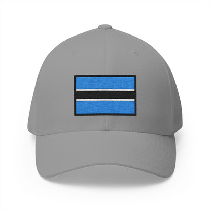 Flag: Botswana Emoji Grey Cap – Premium by Capmoji
