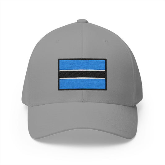 Flag: Botswana Emoji Grey Cap – Premium by Capmoji