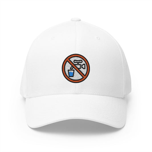 Non-Potable Water Emoji White Cap – Premium by Capmoji