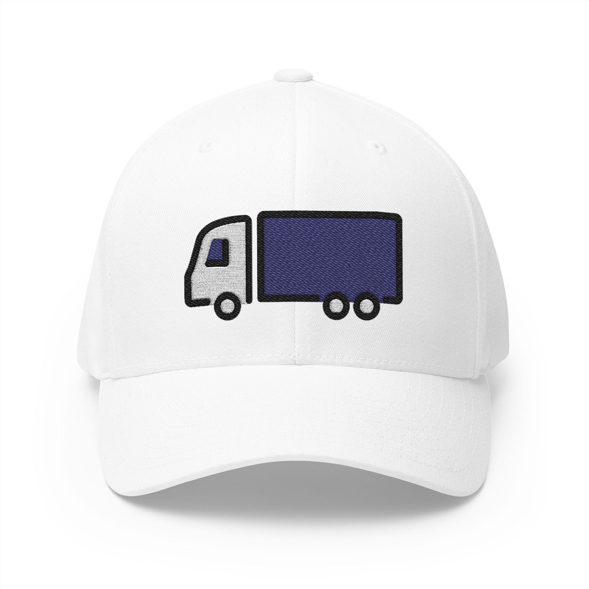 Articulated Lorry Emoji White Cap – Premium by Capmoji