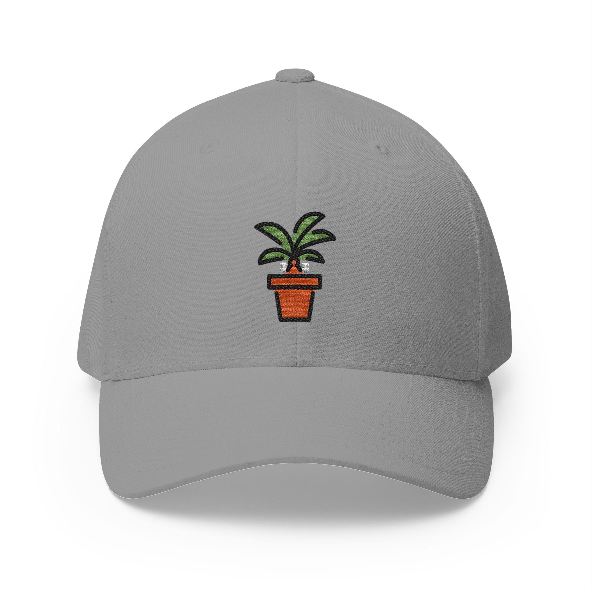 Potted Plant Emoji Grey Cap – Premium by Capmoji