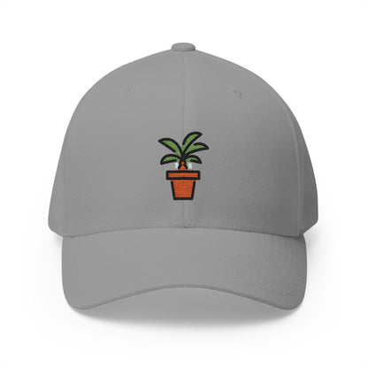 Potted Plant Emoji Grey Cap – Premium by Capmoji