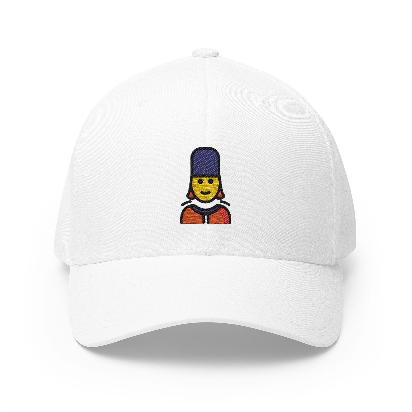 Woman Guard Emoji White Cap – Premium by Capmoji