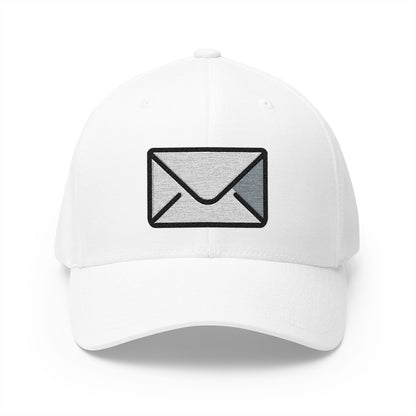 Envelope Emoji White Cap – Premium by Capmoji