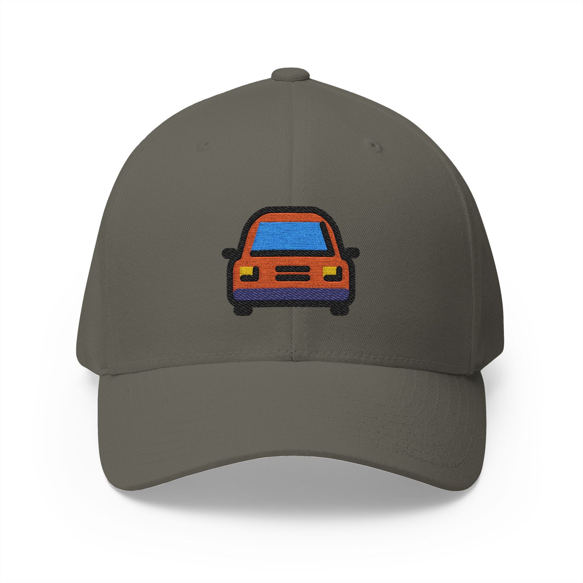Oncoming Automobile Emoji Olive Cap – Premium by Capmoji