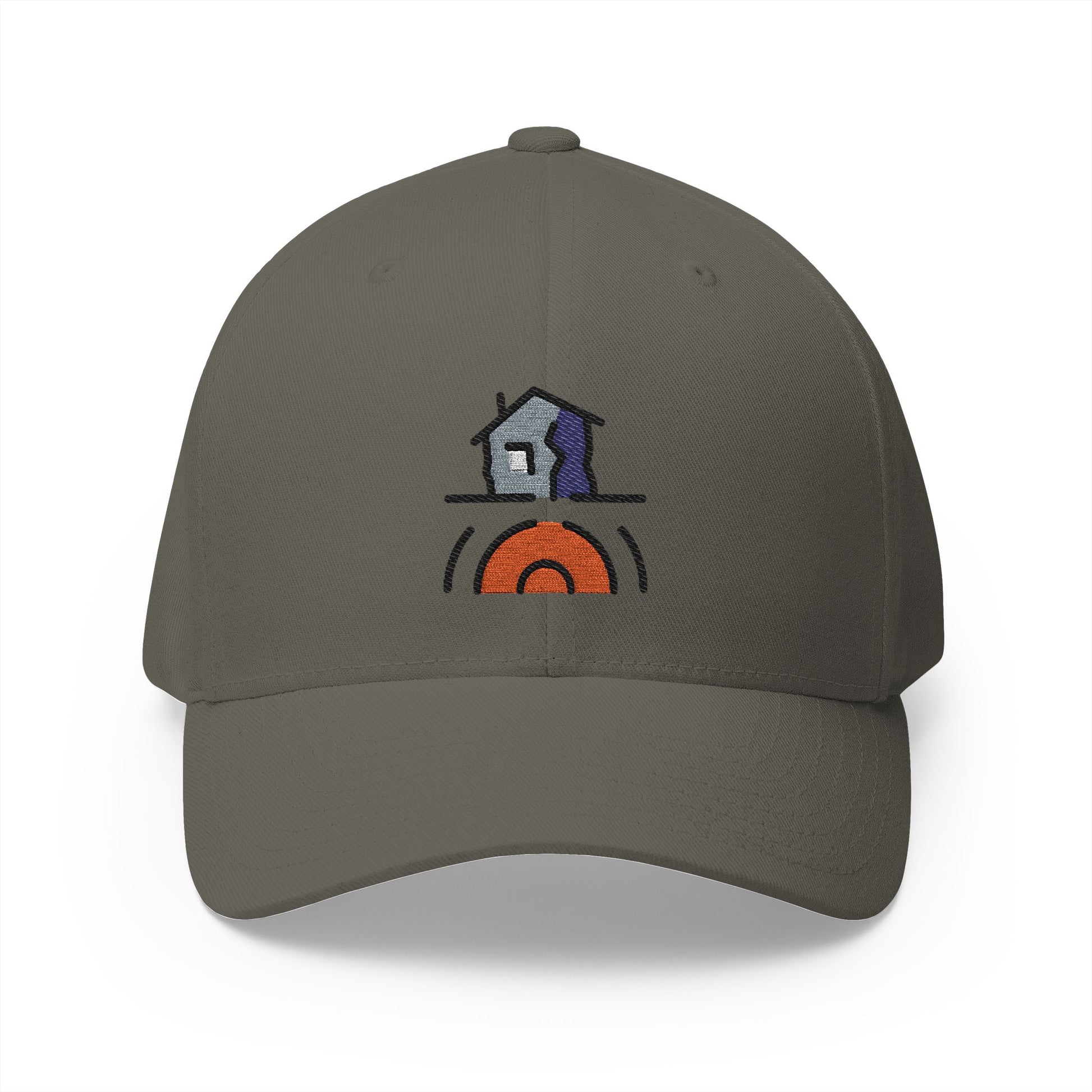 Earthquake Emoji Olive Cap – Premium by Capmoji