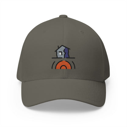 Earthquake Emoji Olive Cap – Premium by Capmoji