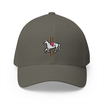Carousel Horse Emoji Olive Cap – Premium by Capmoji