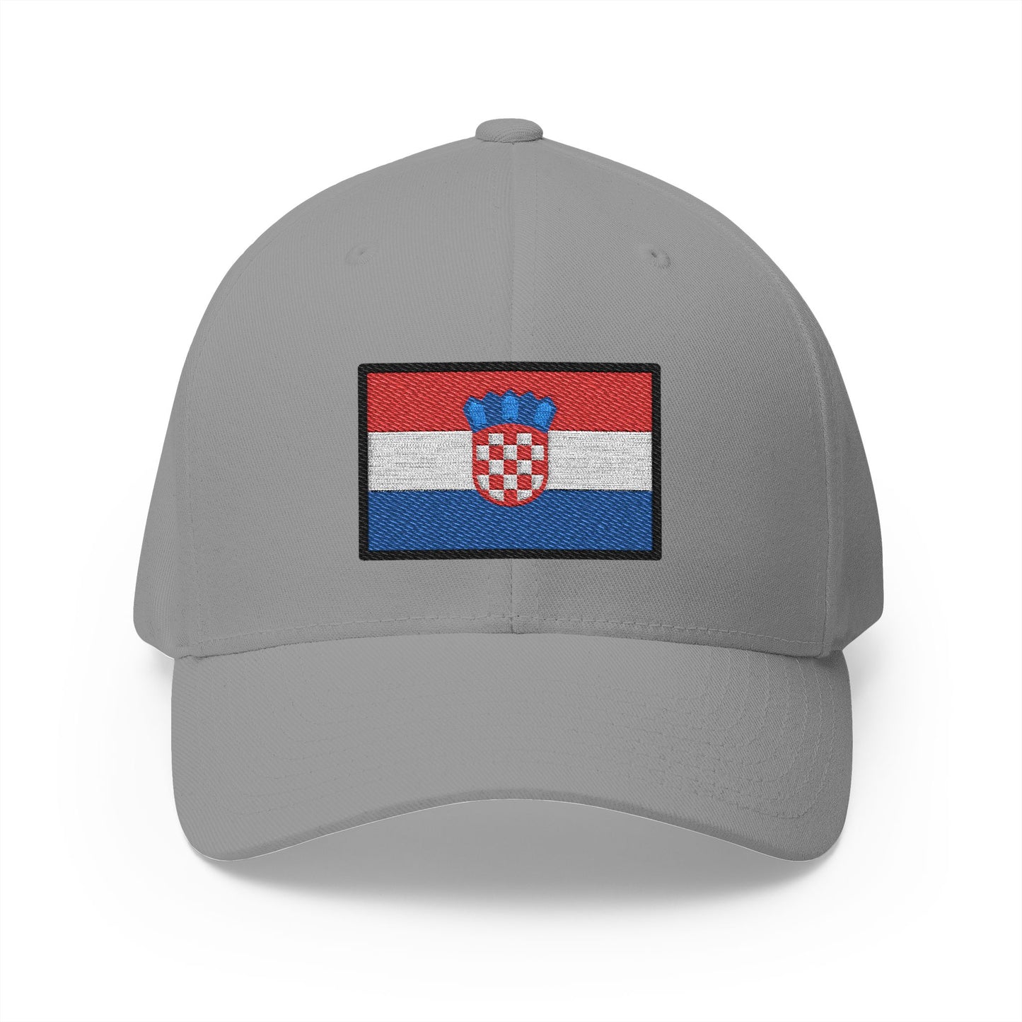 Flag: Croatia Emoji Grey Cap – Premium by Capmoji