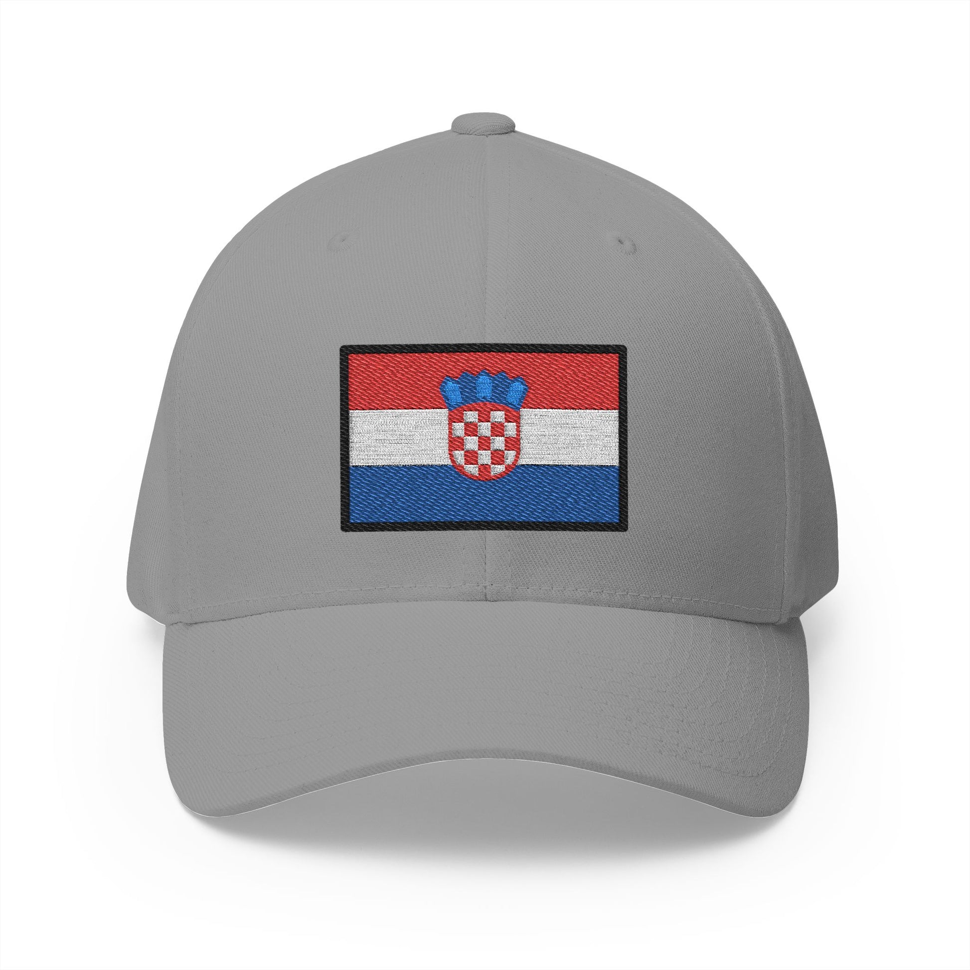 Flag: Croatia Emoji Grey Cap – Premium by Capmoji