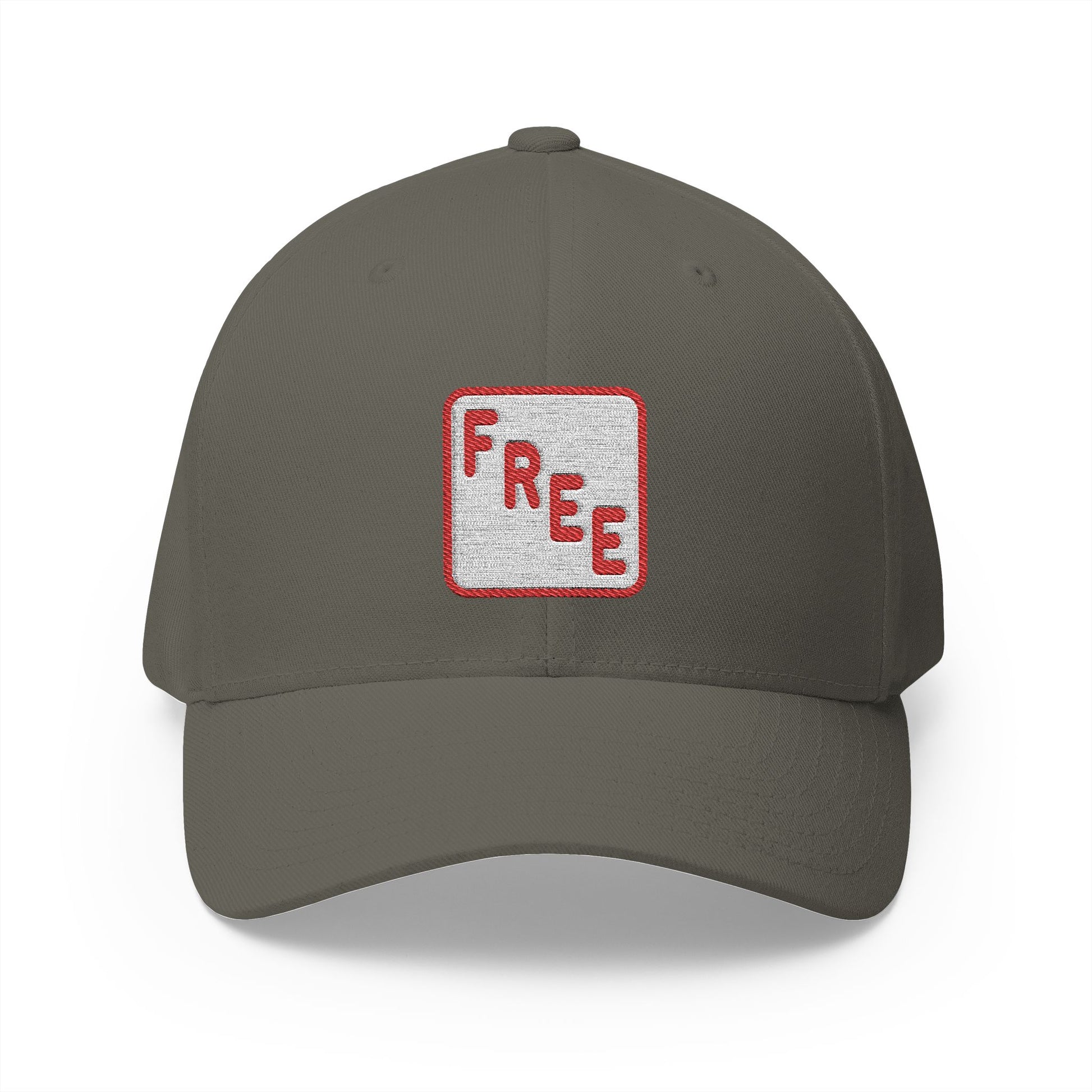 Free Button Emoji Olive Cap – Premium by Capmoji