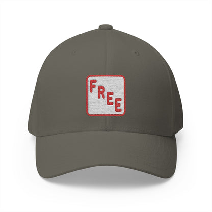 Free Button Emoji Olive Cap – Premium by Capmoji