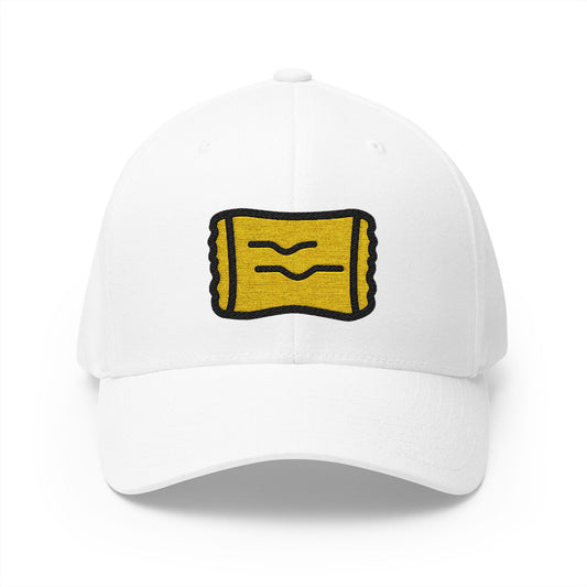Maultasche Emoji White Cap – Premium by Capmoji
