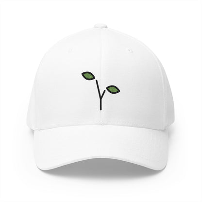 Seedling Emoji White Cap – Premium by Capmoji