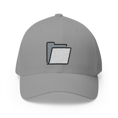 Open File Folder Emoji Grey Cap – Premium by Capmoji
