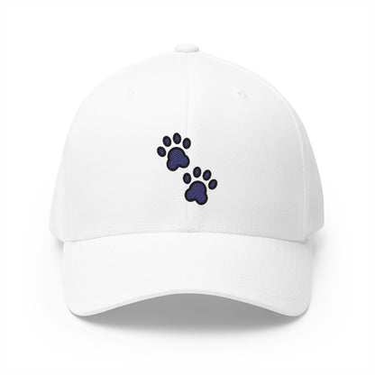 Paw Prints Emoji White Cap – Premium by Capmoji