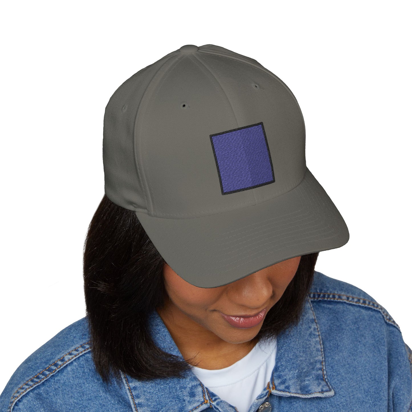 Black Large Square Emoji Cap – Premium by Capmoji