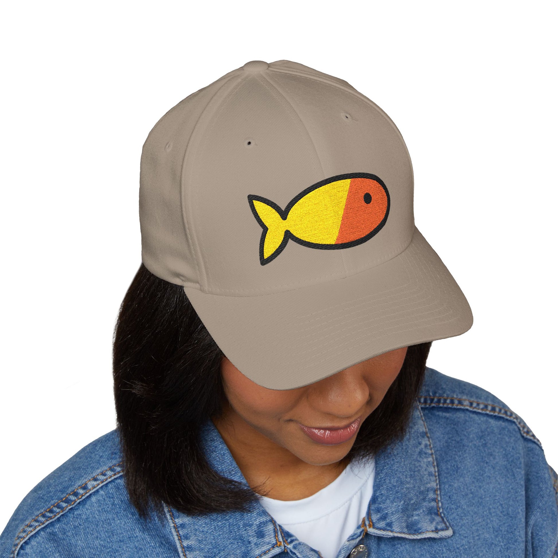 Goldfish Emoji Cap – Premium by Capmoji