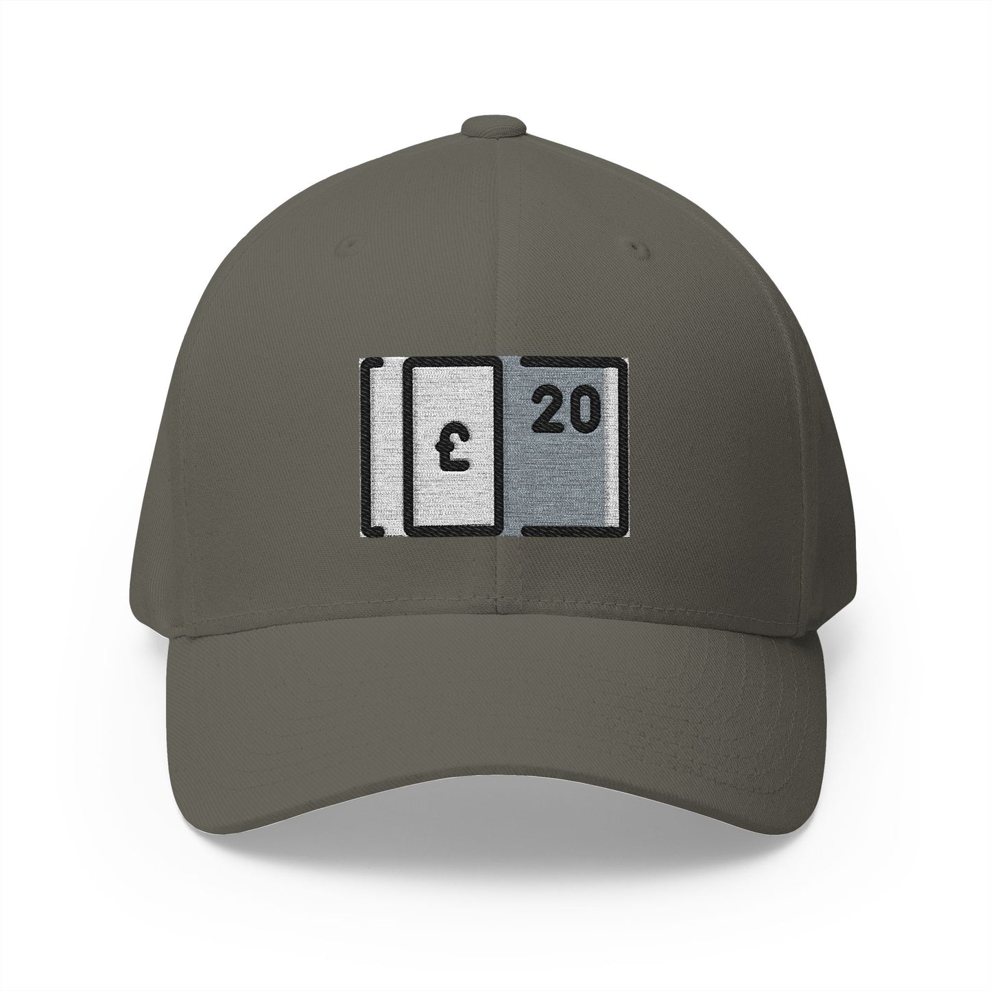 Pound Banknote Emoji Olive Cap – Premium by Capmoji