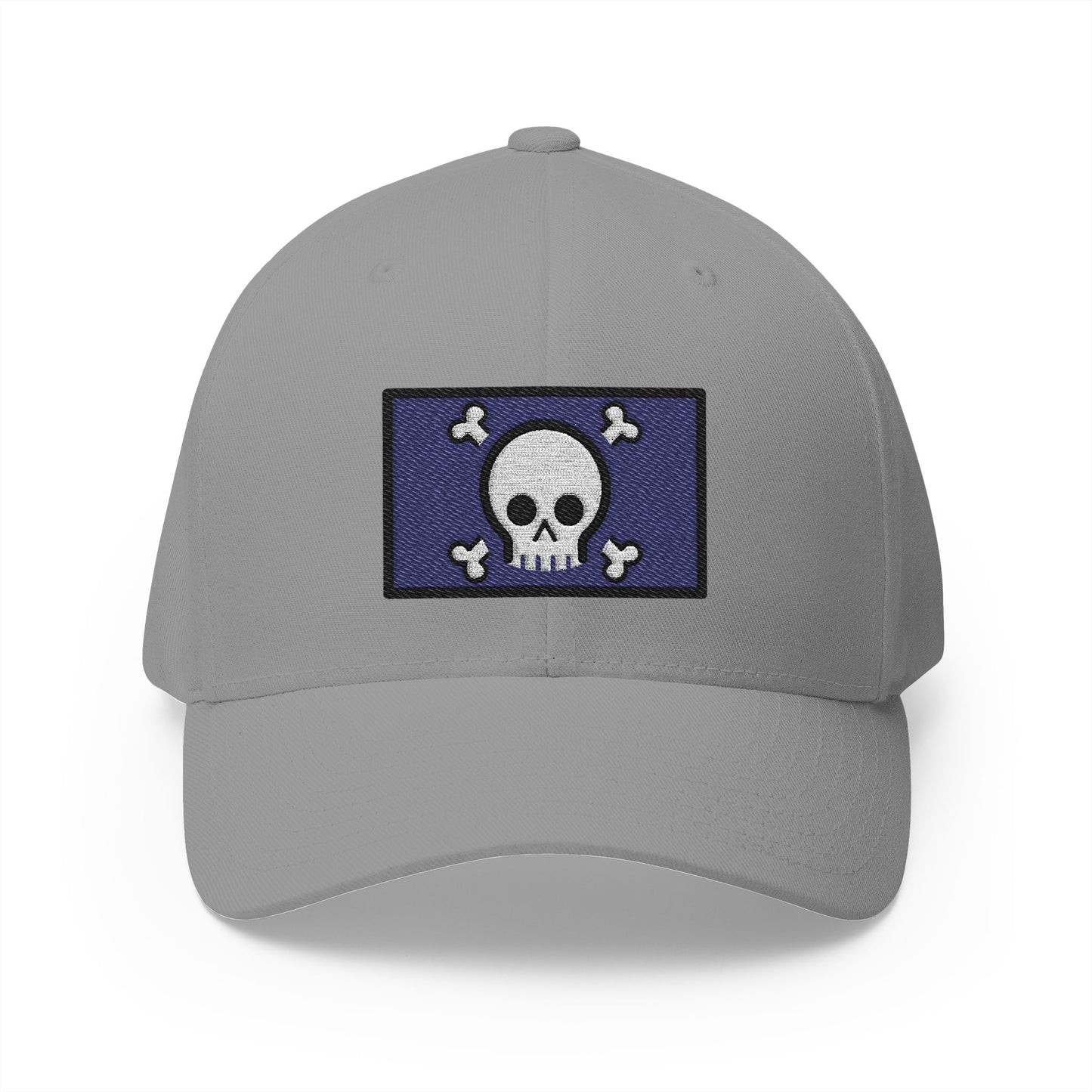 Pirate Flag Emoji Grey Cap – Premium by Capmoji