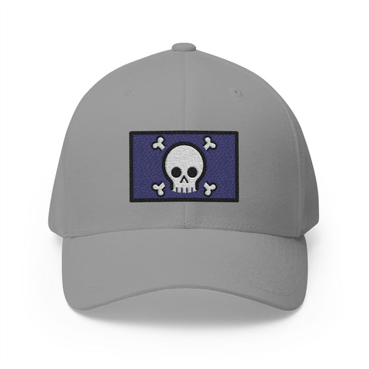 Pirate Flag Emoji Grey Cap – Premium by Capmoji