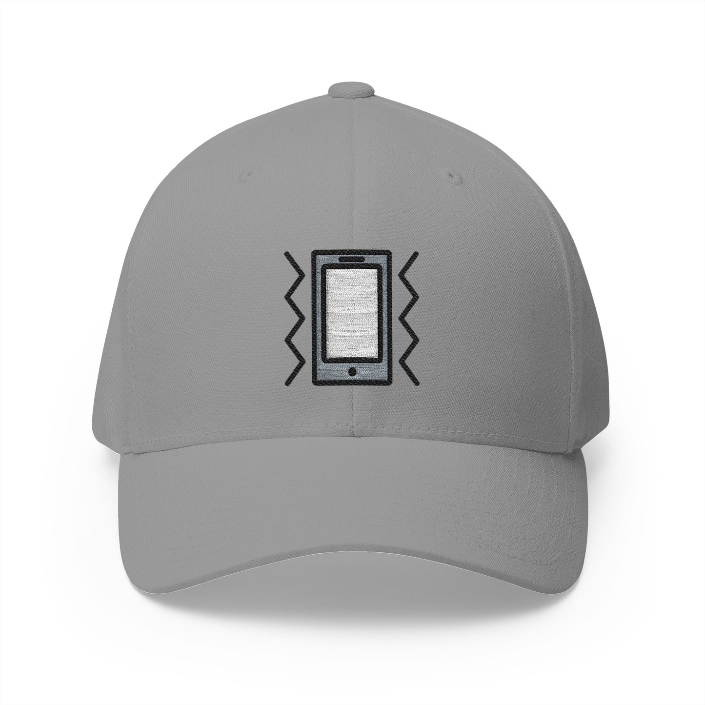 Vibration Mode Emoji Grey Cap – Premium by Capmoji