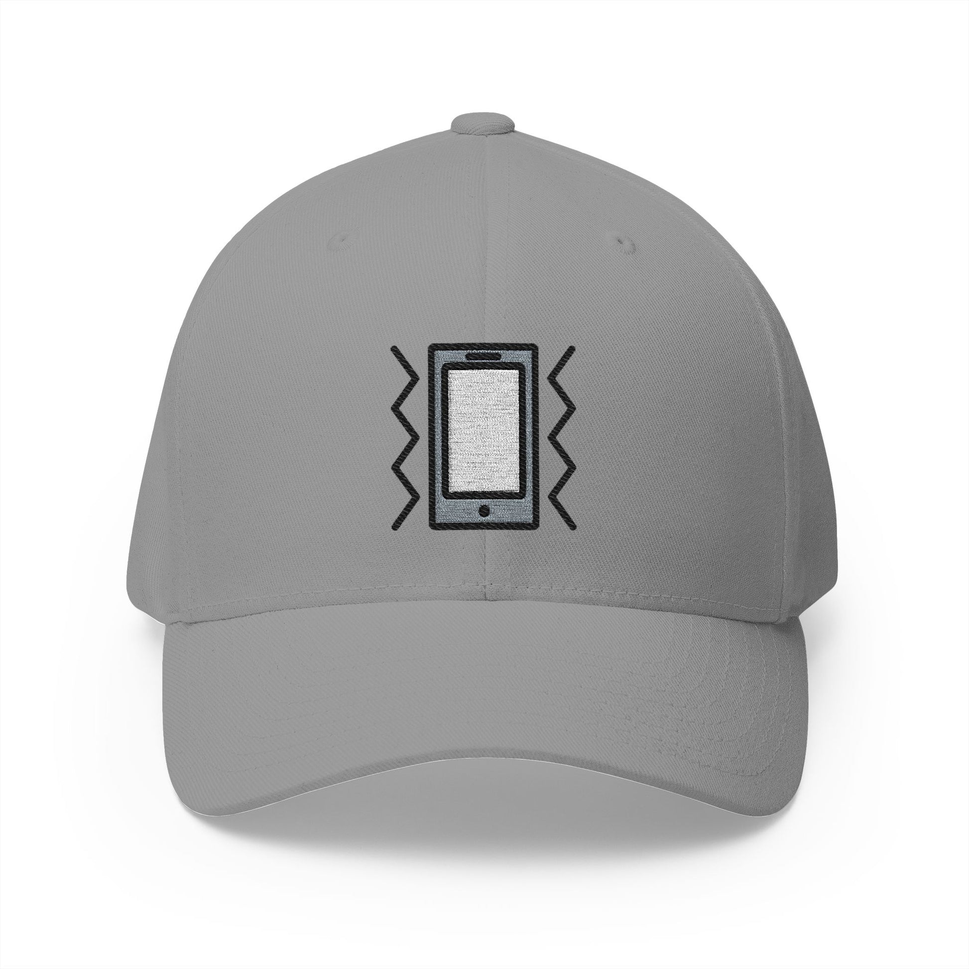 Vibration Mode Emoji Grey Cap – Premium by Capmoji