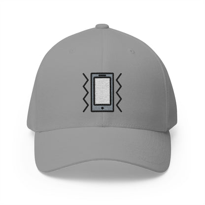 Vibration Mode Emoji Grey Cap – Premium by Capmoji
