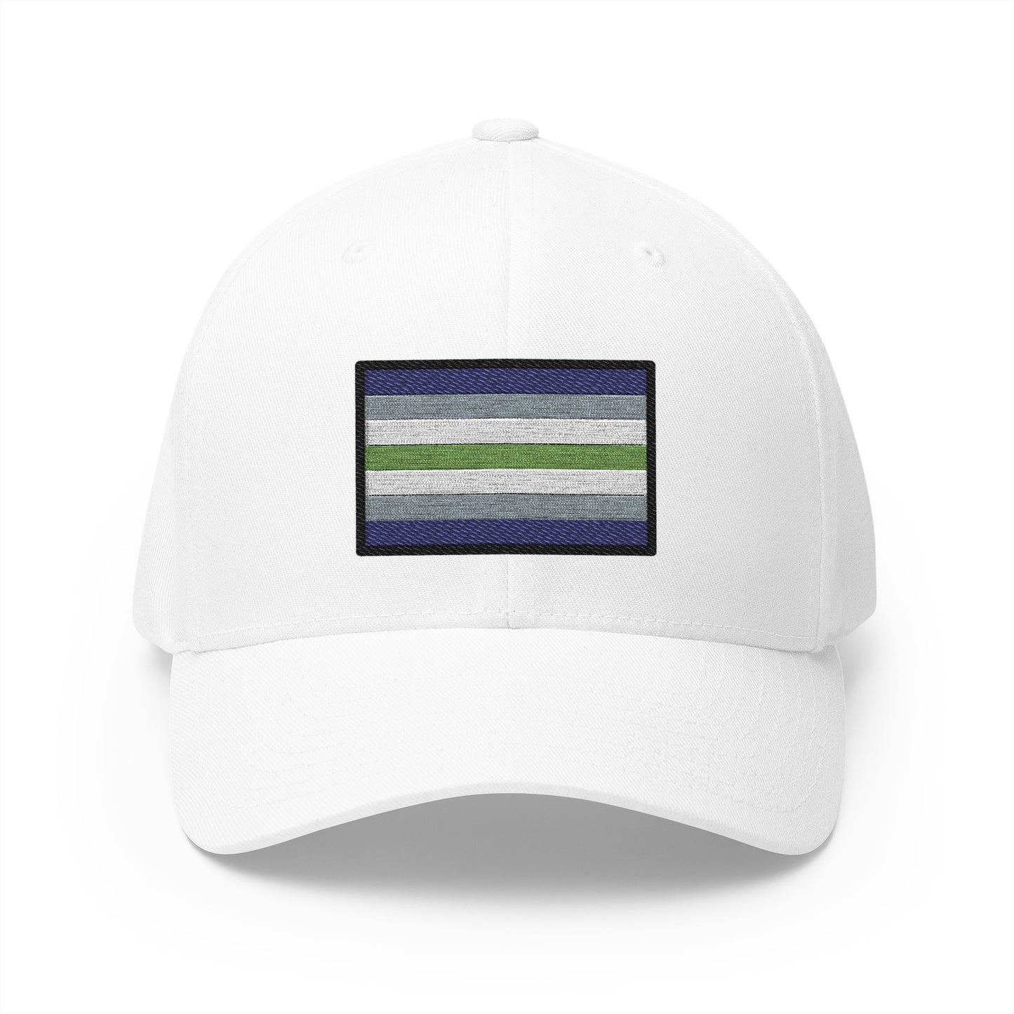 Agender Emoji White Cap – Premium by Capmoji