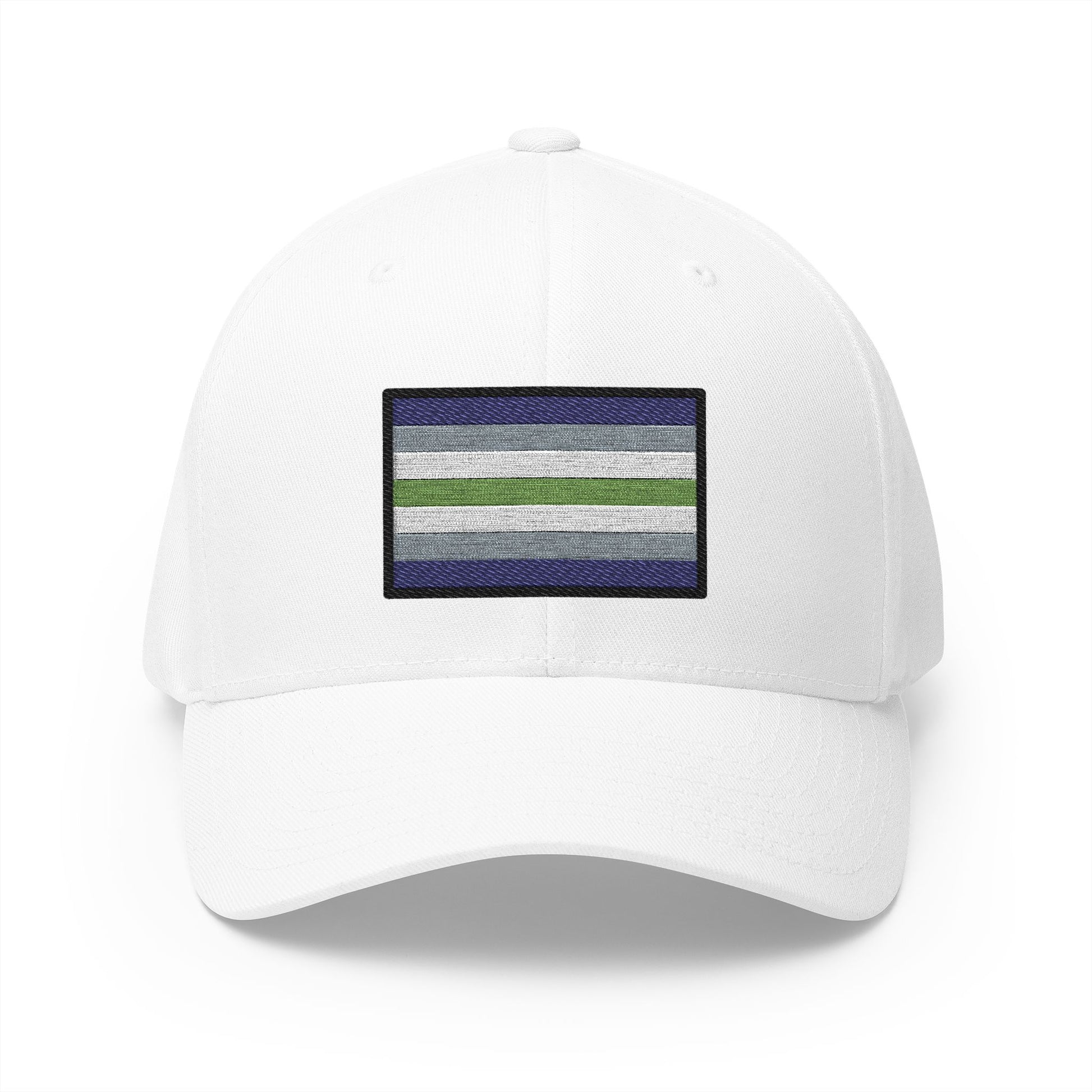 Agender Emoji White Cap – Premium by Capmoji