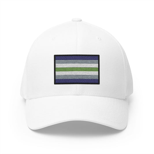 Agender Emoji White Cap – Premium by Capmoji