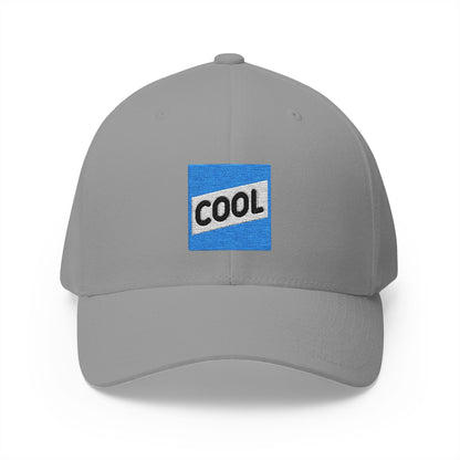 Cool Button Emoji Grey Cap – Premium by Capmoji