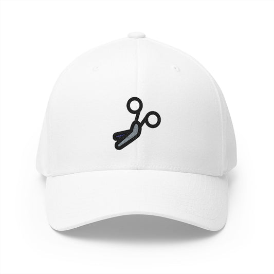 Bandage Scissors Emoji White Cap – Premium by Capmoji