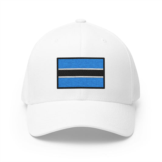 Flag: Botswana Emoji White Cap – Premium by Capmoji